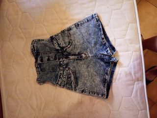 Shorts jeans vita alta, taglia S