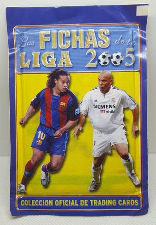 SOBRE DE CROMOS LAS FICHAS DE LA LIGA 2004  - 2005