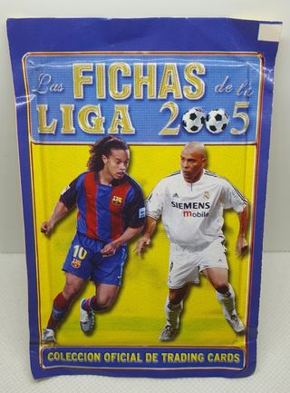 SOBRE DE CROMOS LAS FICHAS DE LA LIGA 2004  - 2005