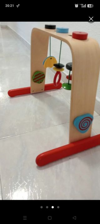 Gimnasio bebé LEKA IKEA madera