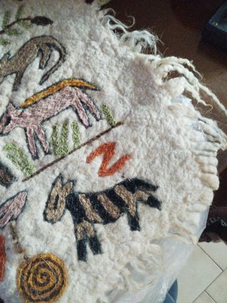 Alfombra o tapiz infantil alfabeto-lana