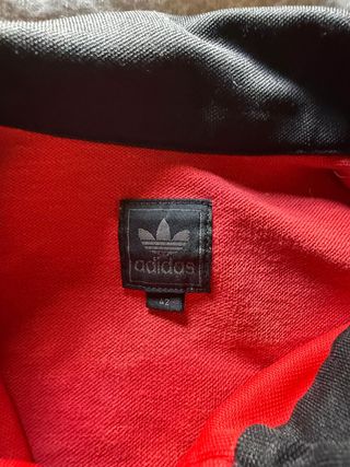 Felpa Adidas Originals rossa vintage – Track jacke