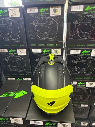 Casco moto XL trial jet ufo