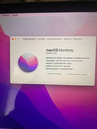 MacBook Pro 15" Retina 2015