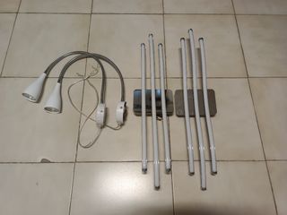 Luces 4 lámparas LED: Comedor & mesita