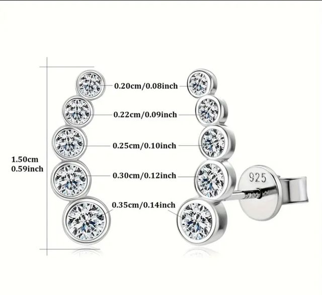 Pendientes ORO MOISSANITAS. REGALO NAVIDAD.