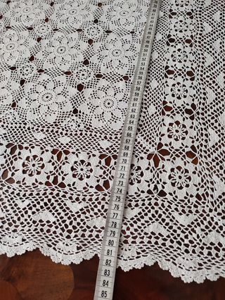 Centrotavola Cotone Bianco Handmade