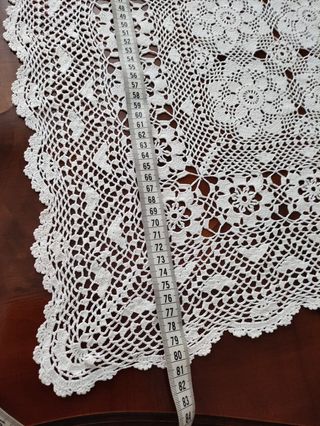 Centrotavola Cotone Bianco Handmade