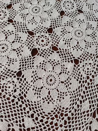 Centrotavola Cotone Bianco Handmade