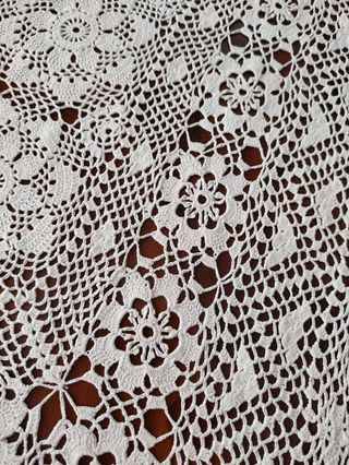 Centrotavola Cotone Bianco Handmade