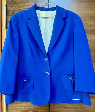 Chaqueta Punto Roma azul - talla 50