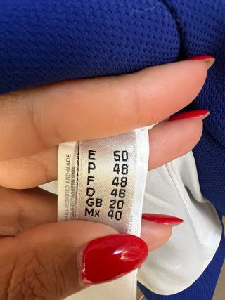 Chaqueta Punto Roma azul - talla 50