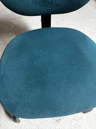 Sillón oficina tela verde azulado