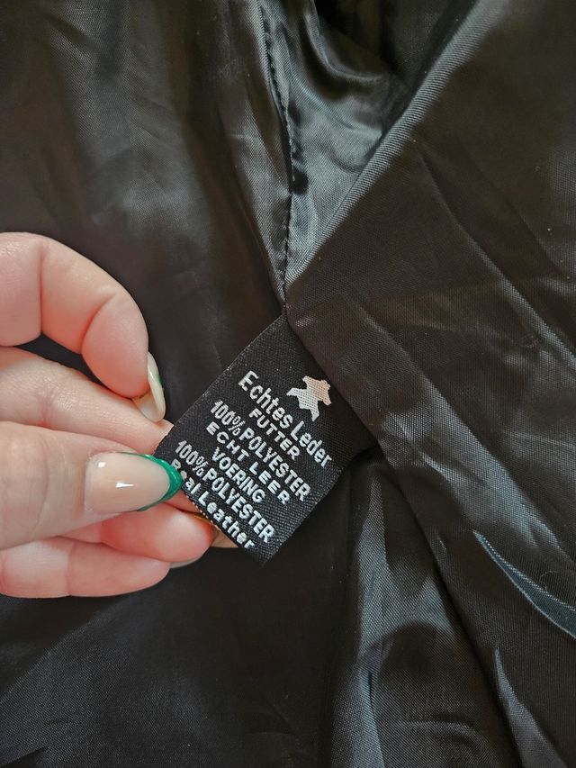 Chaqueta cuero negra Urban 5884