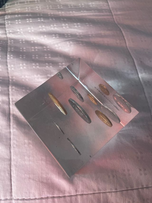 Cubo metacrilato monete Svezia