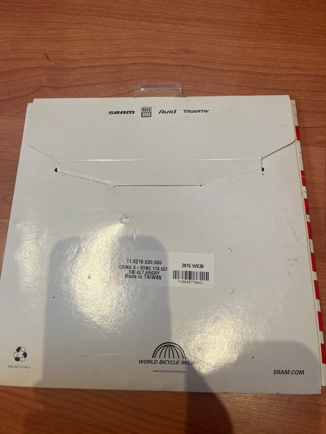 Juego de 2 platos SRAM: 42T y 52T