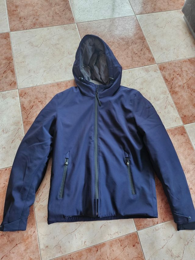 Chaqueta softshell azul hombre