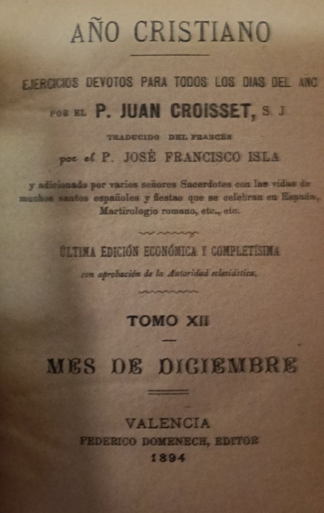 Año Cristiano 1894 - 7 tomos