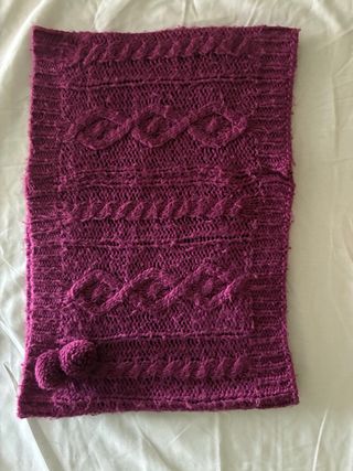 Bufanda de tubo morada