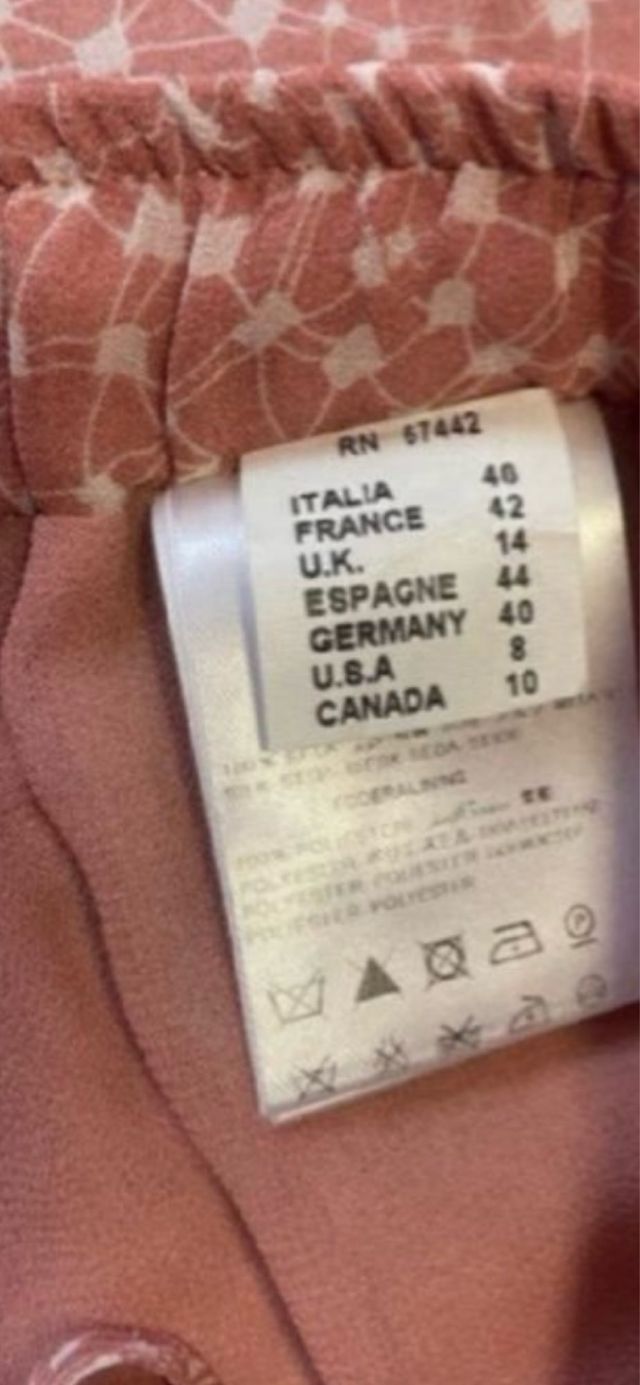 Conjunto seda rosa - Pantalón y camisa