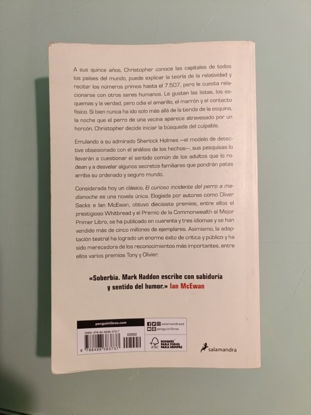 El curioso incidente del perro a medianoche/ Th...
