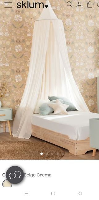 Dossel cama infantil beige sklum