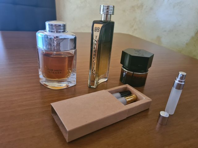 Box profumi uomo artigianale 3x5ml – vari stili