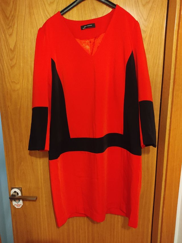 Vestido rojo y negro MIA DONNA - XL