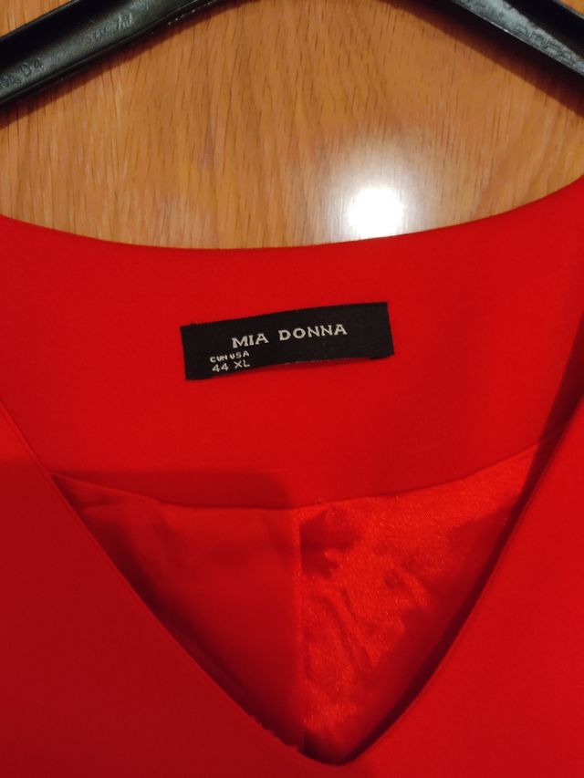 Vestido rojo y negro MIA DONNA - XL