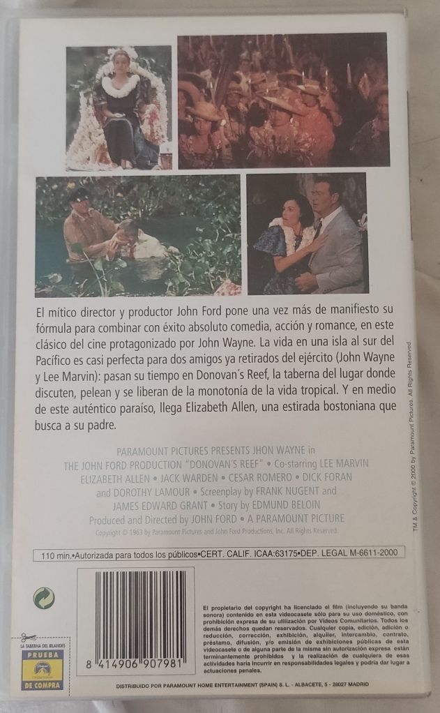 VHS La Taberna del Irlandés - John Wayne