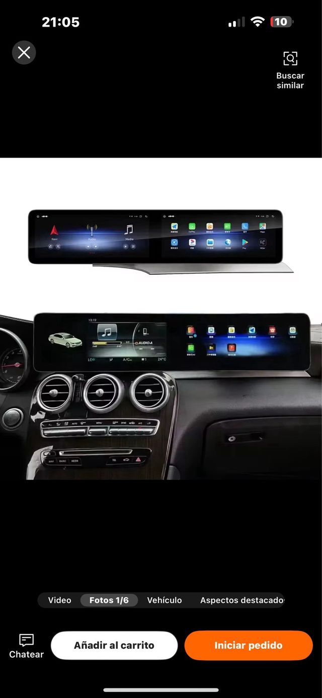 MERCEDES Pantalla Android 24,6" AMG