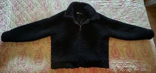 Abrigo Zara borreguillo negro