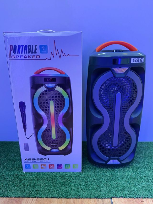 Altoparlante Portatile ABS-6201 con Luci