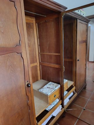 Armario colonial madera 2 puertas