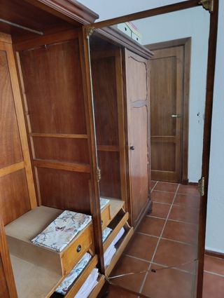 Armario colonial madera 2 puertas