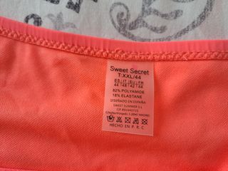 Bikini Sweet Secret neón T.XXL pequeña