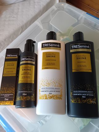 TRESemmé Lamellear Shine: Champú, acondicionador, 