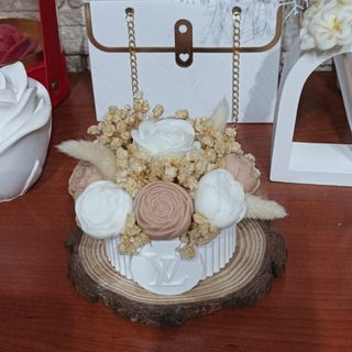Centrotavola fiori cera soia