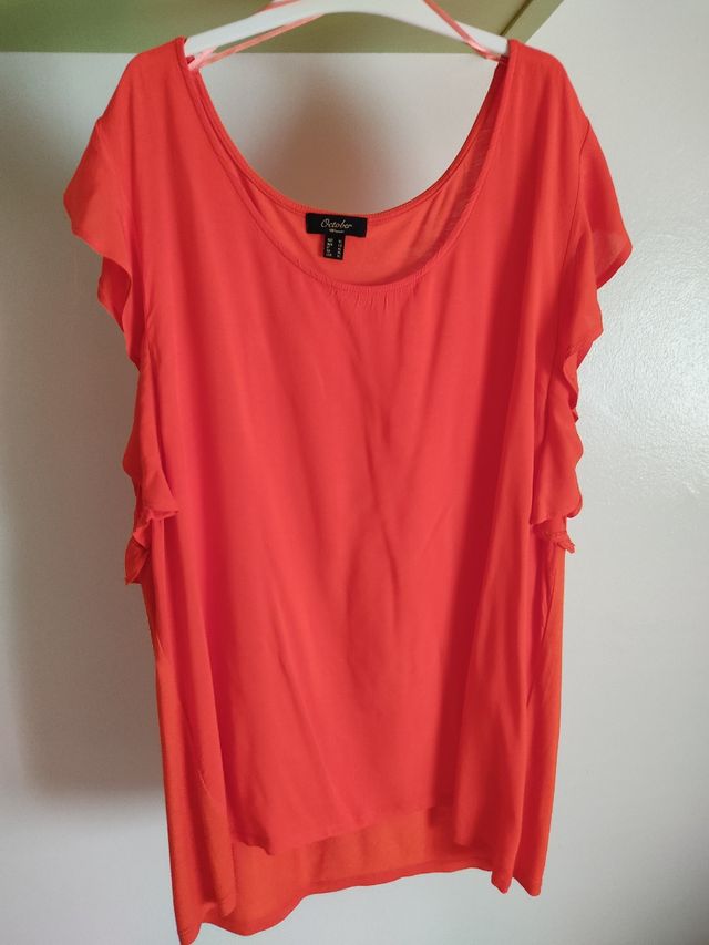 Blusa naranja October - Talla XL