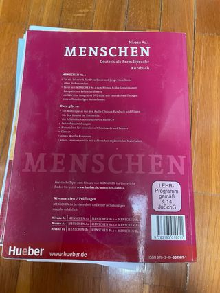 Libros aleman A1 eoi - MENSCHEN