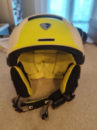 Casco sci Briko bianco-giallo