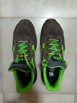 Zapatos seguridad U-Power grises-verdes