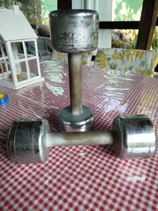 Mancuernas vintage 12lb - 2uds