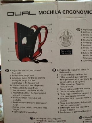 Mochila Portabebés JANE Dual 3.5-9 kg