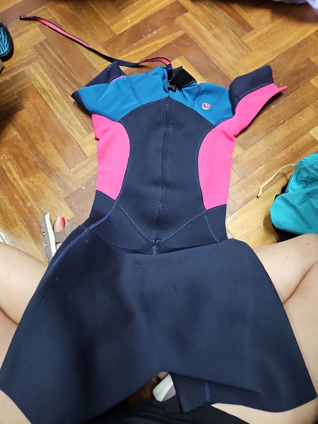 Neopreno corto mujer decatlhon