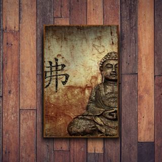 PLACA METALICA BUDA CARTEL METAL DECORATIVO