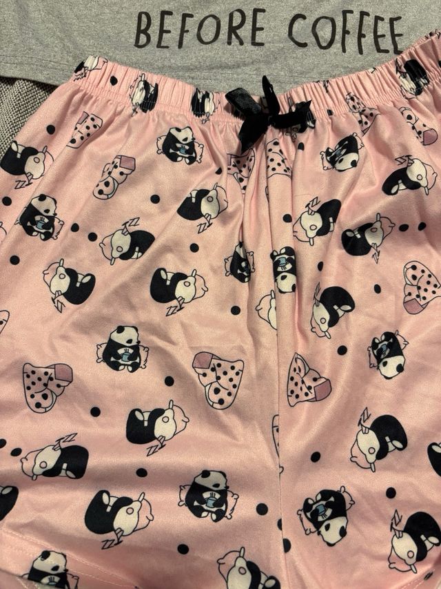 Pigiama Panda - Shorts e Top