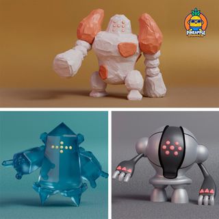 Figuras Pokémon Regice, Registeel, Regirock