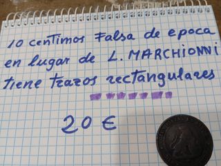 Moneda 10 Céntimos 1870