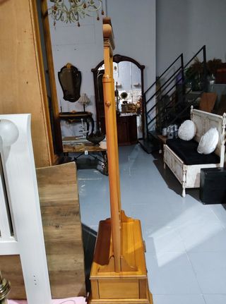 Espejo tocador madera maciza marrón